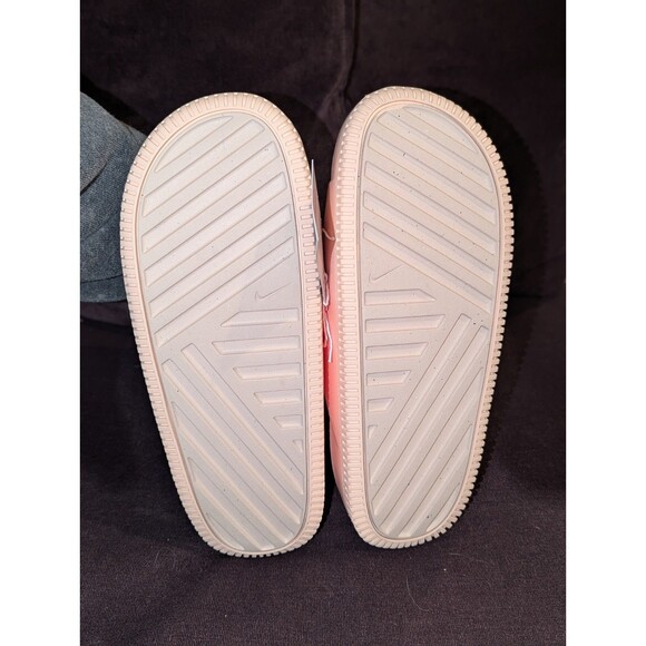 Subtle Shimmery Glitter Nike Women's Calm Slides Sandal Nwob Washed Coral Size 8 - Picture 3 of 7